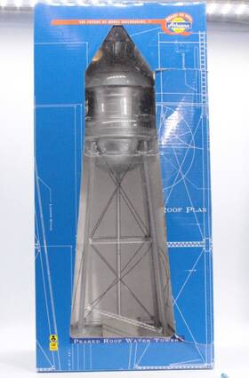 95901 Athearn Ho 1/87 Scale #95901 Peak Roof Silver Water Tower Please Read