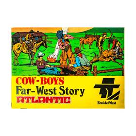 Atl1015 Atlantic Plastic Figures Ho Scale Cow-boys Vg /nm