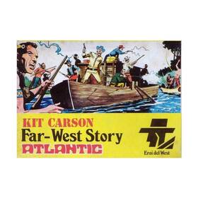 Atl1108 Atlantic Plastic Figures Ho Scale Kit Carson Large Box Ed Vg /nm