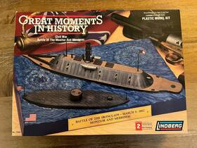 L77257 Atlantis Plastic Model Kit-monitor And Merrimack Civil War Set