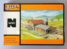 2859 Atlas N Scale Inch Log Mill Model Building Kit New Open Box Complete 8l-r