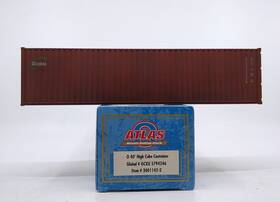 3001142 Atlas O Global 40ft High-cube Container -weathered Ln/box 3001142 Atlas O Global 40ft High-cube Container -weathered Ln/box