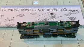 H15-44 Atlas 52026 N Scale Fairbanks Morse Chassis Motor And Dc Light Board