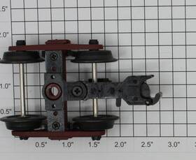 66034-1 Atlas 4-wheel Die-cast 70 Ton Maroon Roller Bearing Truck