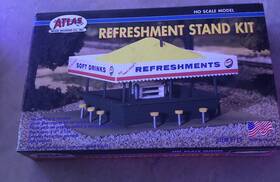 Atlas 732573007154 Refreshment Stand Kit - Ho Scale Model Railroad Building #715 Atlas 732573007154 Refreshment Stand Kit - Ho Scale Model Railroad Building #715