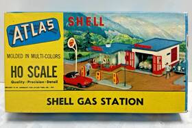 740-149 Atlas Vintage Ho Scale Shell Gas Station Train Railroad Model Kit German