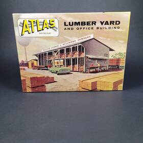 750-249 Atlas Antique Vintage Ho Lumber Yard And Office Building Kit #750-249 Box Only