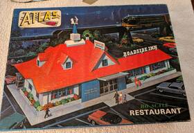 760-298 Atlas Model #760-298 Restaurant - Ho Scale Railroad Building Read Descriptio