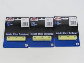 70000234 Atlas 840245233364 Lot Of 3 N 1/160 Scale Mobile Office Container - Sealed