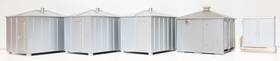95543 Atlas And Lionel 5 Trackside O Gauge Buildings Cabinet With Removable Roofs Nothing Inside