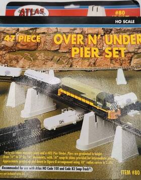 Atl80 Atlas Ho Scale Over Nft Under Pier Set #80