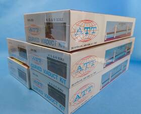 605-200 Att 5 Ho And N Scale Curved Viaduct Kits -factory Sealed Vintage