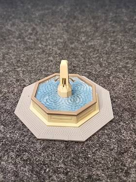 41629 Auhagen Ho 1 87 Water Fountain Fully Assembled