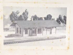502-c Ayres Scale Models Ho 1/87 Kit #502-c Inch 1887 Passenger Depot With Red Walls
