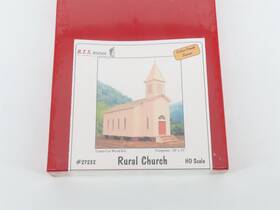 27232 B.t.s. Ho Scale Cabin Creek Series Laser-cut Kit Rural Church - Sealed