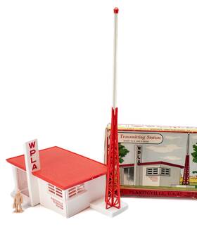 1618-100 Bachmann Vtg 1950s 0/s Scale Plasticville Tv Transmitting Station 1618 100