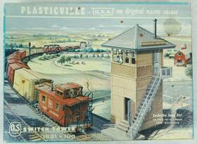 1631-100 Bachmann Used O-scale Plasticville Switch Tower Complete With Box