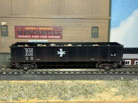 17223 Bachmann Ho 40ft Gondola With Scrap Loads Boston And Maine Bm #9738 Kds Mws