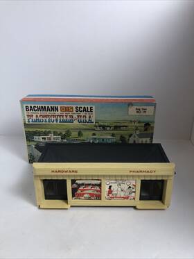 1853-179 Bachmann 1853-180 O-s Scale - Plasticville Usa Drug Store #1853-179 Pat- June 1952