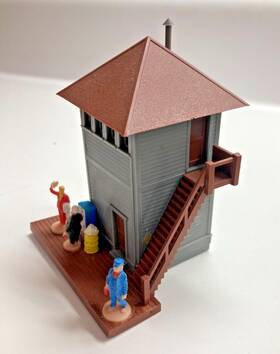 2619-100 Bachmann Plasticville Ho Railroad Switch Tower Built