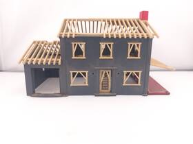 2803-150 Bachmann Plasticville Ho Scale House Under Construction Building Layout Scenery 2803-150 Bachmann Plasticville Ho Scale House Under Construction Building Layout Scenery