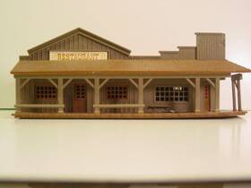 2911 Bachmann Ho Scale Model Railroad Marshalls Cafe And Office Restaurant Sign