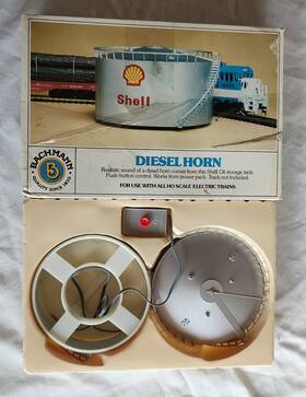 46-1208 Bachmann Ho Scale Shell Oil Tank Diesel Horn With Speaker And Box #46-1208