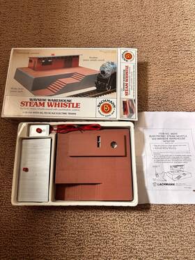 46-1209 Bachmann Ho Scale # Wayside Warehouse Steam Whistle In Box