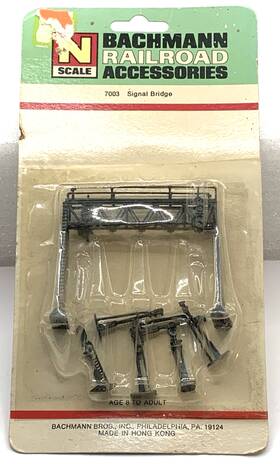 53-7003 Bachmann N Scale Lot Of 2 Signal Bridge