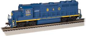 66308 Bachmann Trains Emd Gp40 Dcc Sound Value Equipped Locomotive B&o #3684 Ho Scale