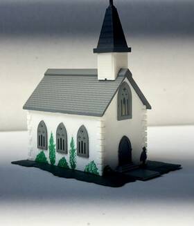 7206 Bachmann Vtg N Scale Church With Steeple