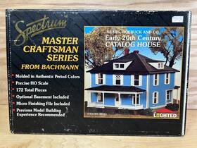88001 Bachmann Ho Spectrum Early 20th Century Catalog House Lighted Building Kit