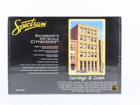 88008 Bachmann Ho 1/87 Spectrum Cityscenes Savings And Loan Building Kit - Sealed 88008 Bachmann Ho 1/87 Spectrum Cityscenes Savings And Loan Building Kit - Sealed