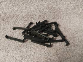 88078-f Bachmann 2 3/64 Inch Long Straight To Plastic Track Clip Locks 23