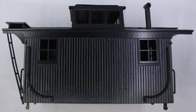 99002 Bachmann Big Haulers Black Cupola Caboose Shell