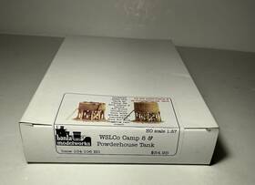 Bmw-104-106 Banla Modelworks Ho Scale Wsl Co. Camp 8 And Powderhouse Water Tank Wood Kit