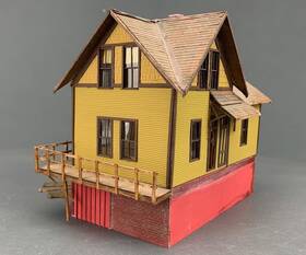 Ho6897 Banta Modelworks 124ho Hon3 Vance Junction Section House Assembled