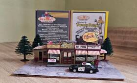0302 Bar Mills Bars Assembled Kit #0302 Sweaty Bettys Diner Ho Scale Extras