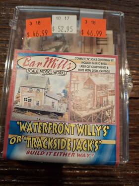 0921 Bar Mills Scale Model Works Ho #0921 Waterfront Willys Or Trackside Jacks Kit