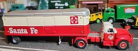 32ftaero Berkina-cmw Classic Metal Works- 85924 Brekina Mack B61 And Van Trailer Ho Santa Fe 1/87 Built Semi-layout Rt