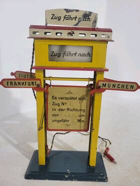 1930 Bing 10/6118 Yellow Destination Board With Light - Circa