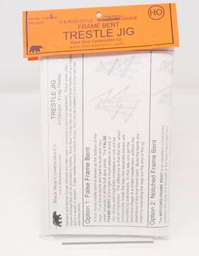 Tj-4dnho Black Bear Construction D&rgw Style Frame Bent Trestle Jig Hon3 Scale