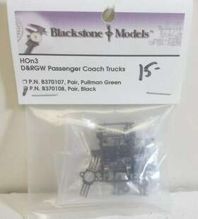 370108 Blackstone Models Hon3 D&rgw Passenger Coach Trucks Pack Of 2