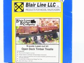 Blair Line 833402000671 N 1/160 Scale Laser-cut Kit 067 Open Deck Timber Trestle