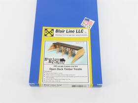Blair Line 833402001678 Ho1/87 Scale Laser-cut Kit 167 Open Deck Timber Trestle