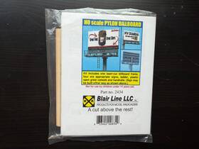 Bls-2434 Blair Line Ho Scale Pylon Billboard Kit 2434