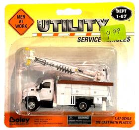 Boley 084495302320 Rtr Gmc Utility Truck With Auger Truck-white Ho 1/87 Built For Layout Boley 084495302320 Rtr Gmc Utility Truck With Auger Truck-white Ho 1/87 Built For Layout