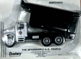 4015 Boley-dept 1-87 Walthers Rtr Boley/walthers International Black Dump Body Truck White Cab #4015 Built