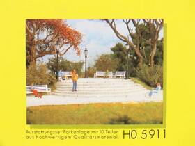 5911 Brawa Ho 1/87 Scale Kit Park Equipment Scenery Set