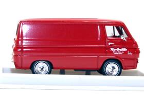34353 Brekina Dodge A 100 M.o.w. Van Ho 1/87 Red Rio Grande Railroad-built-rtr-layout